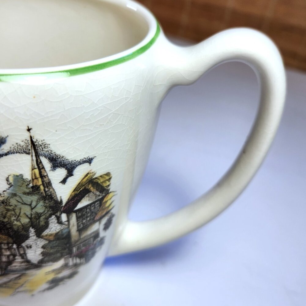 Lord Nelson Ware Pitcher • Elijah Cotton • Cottage Scene • Staffordshire England - Picture 3 of 9
